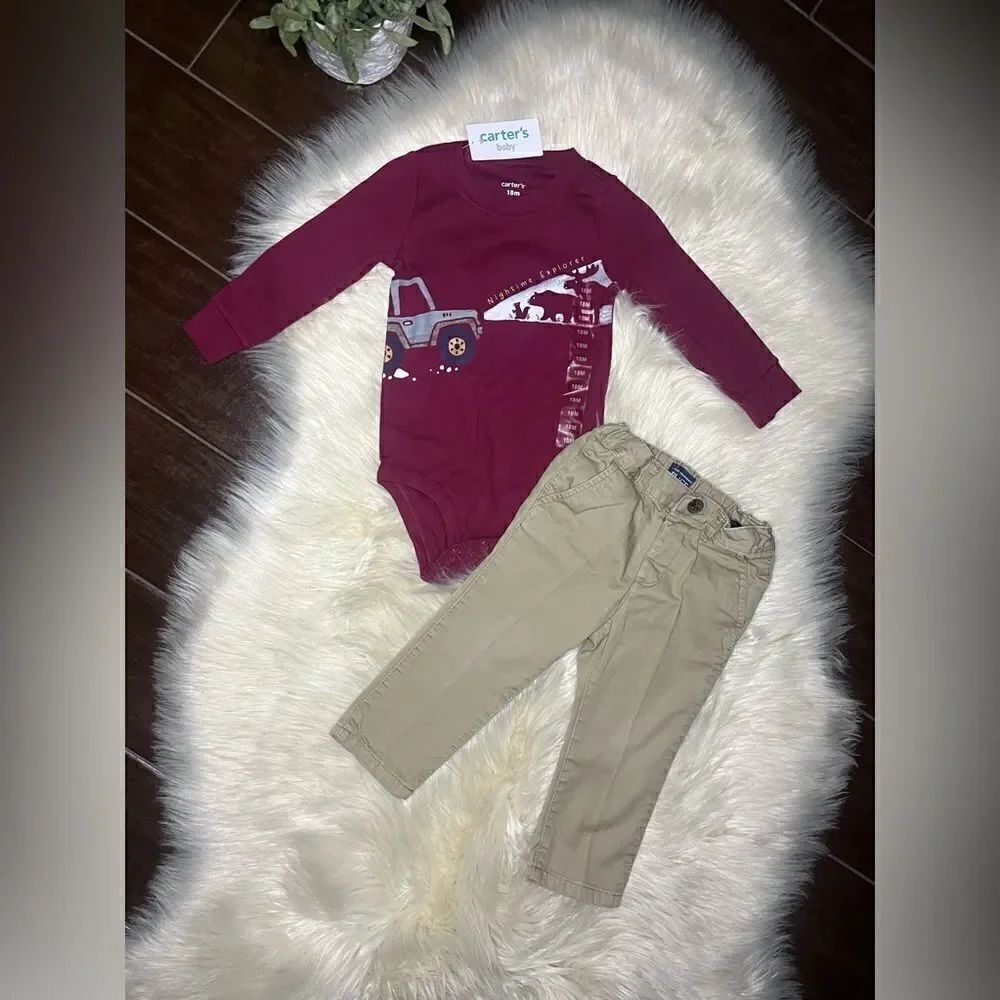 Carters/children’s place Boys 18mth outfit